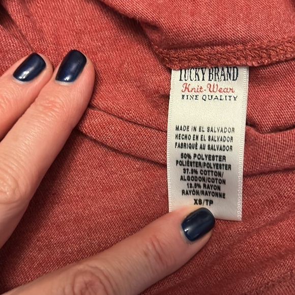 Lucky Brand Brooklyn long sleeve tee size x small - Picture 3 of 4